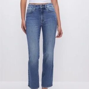 Good American Blue Straight Leg Jeans alwaysfits always fits